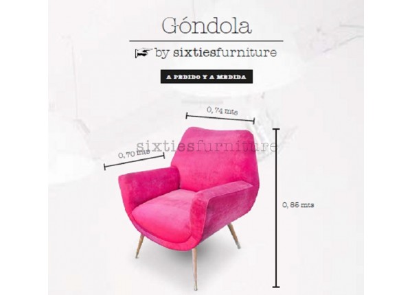 Sillón Gondola Retro - Amplios Colores