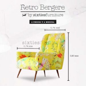 Sillón Retro Bergere 1 Cuerpo - Amplios Colores: imagen 7