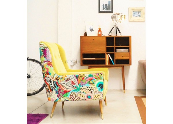 Sillón Retro Bergere 1 Cuerpo - Amplios Colores